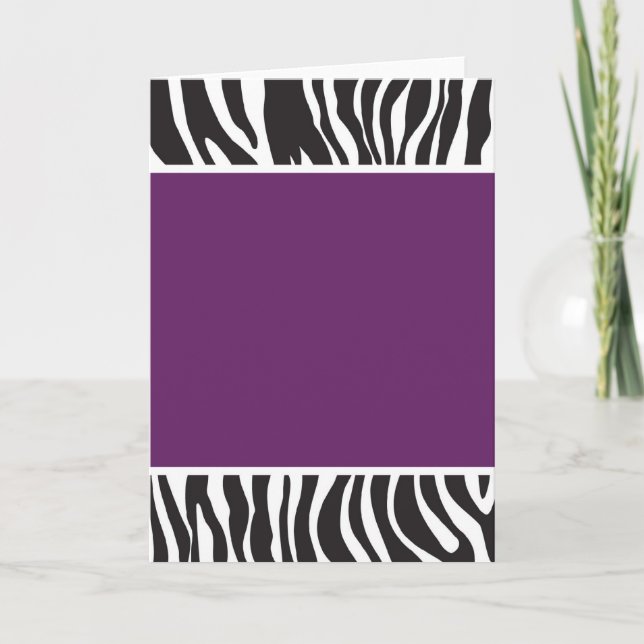 Purple Zebra Invite (Front)