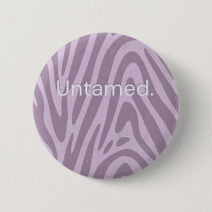 Purple zebra print bag 2 inch round button