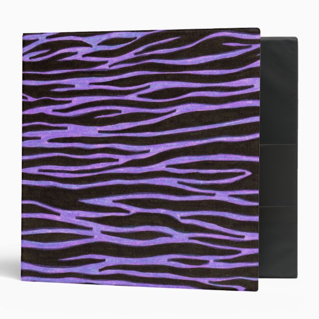 Purple Zebra Print Binder (Front/Inside)