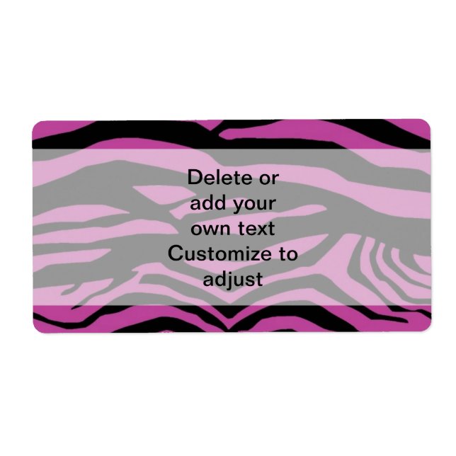 Purple zebra print pattern (Front)