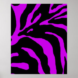 Purple Zebra Stripe Animal Print