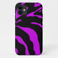Purple Zebra Stripe Animal Print