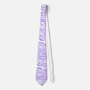 Purple Zebra stripe pattern Tie
