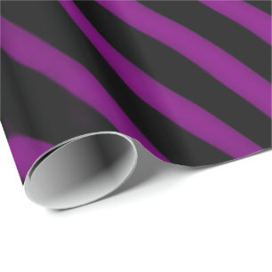 Purple Zebra Stripes All Occasions Wrapping Paper