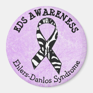 Purple Zebras EDS Ehlers-Danlos syndrome Magnet