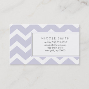 Purple Zig Zag Chevron Pattern Calling Cards