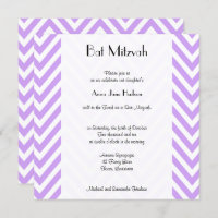 Purple Zigzag, Purple Chevron, Bat Mitzvah