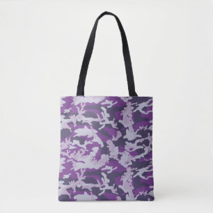 PurpleBerry Camo Pattern Tote Bag