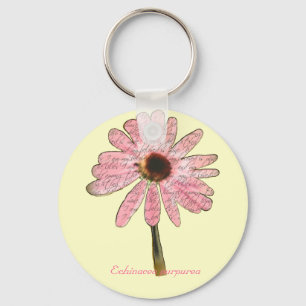 purpleconeflowerbeloved3 keychain