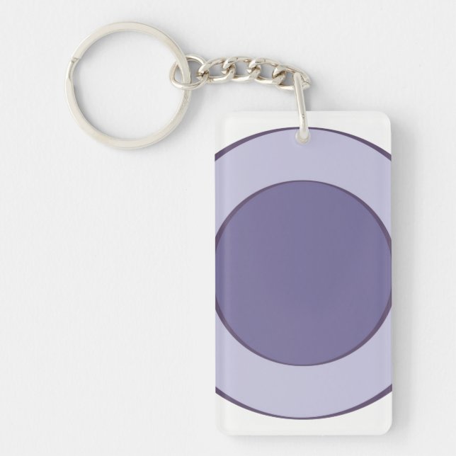 PurpleInLilac Dots Keychain (Front)