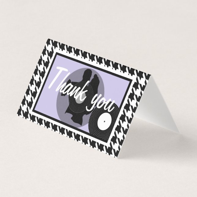 Purplel, black & white chequered 1950s theme (Front)