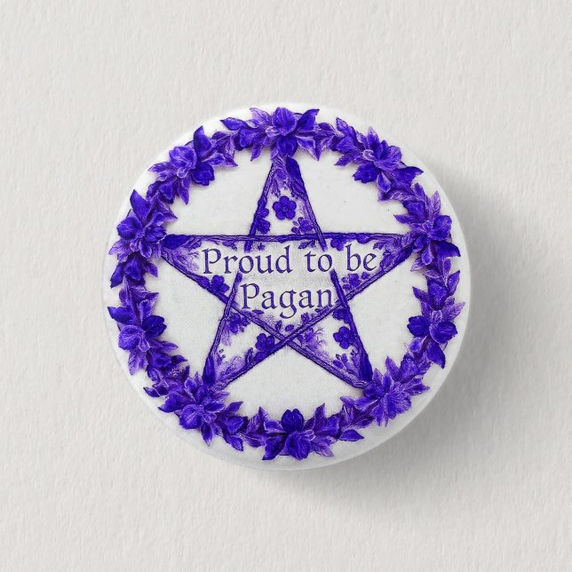 PurplePaganPride 1 Inch Round Button (Front)