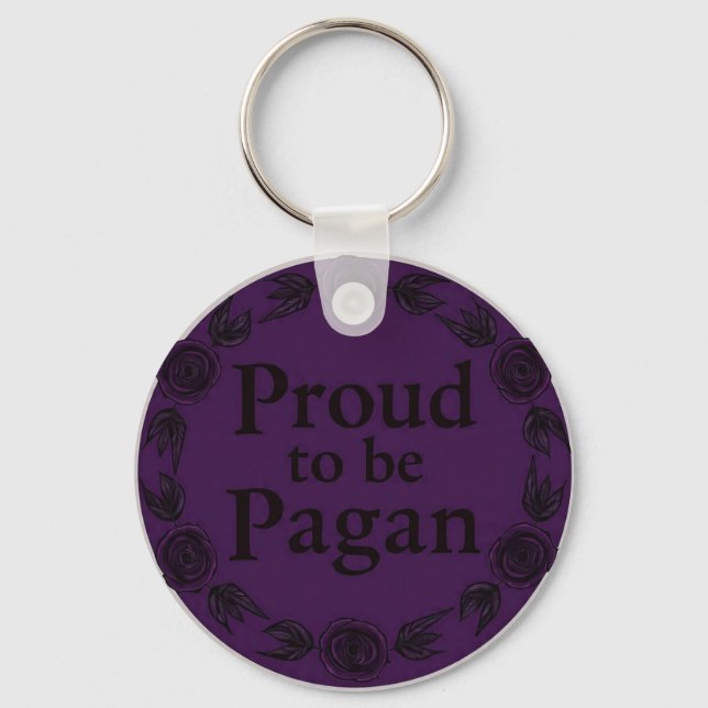 PurplePaganPride Keychain (Front)