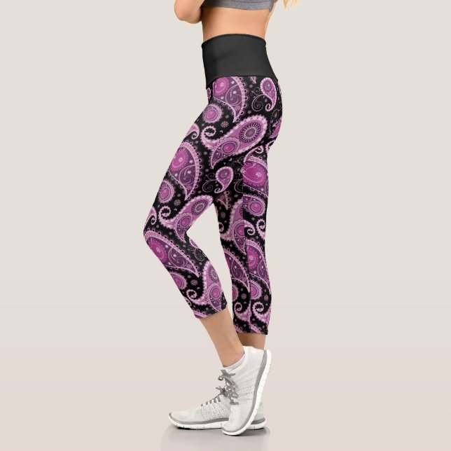 PurplePaisley Capri Leggings (Gauche)