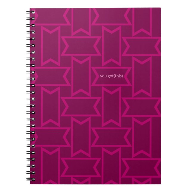 Purples and Pinks for Women in Tech Notebook (Front)