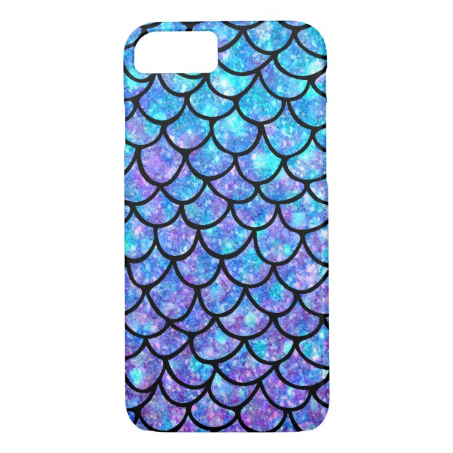 Purples & Blues Mermaid scales Case-Mate iPhone Case (Back)