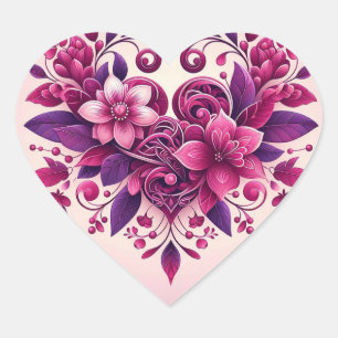 Purples Heart Sticker