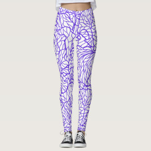 Purple's Lines Patton  Leggings