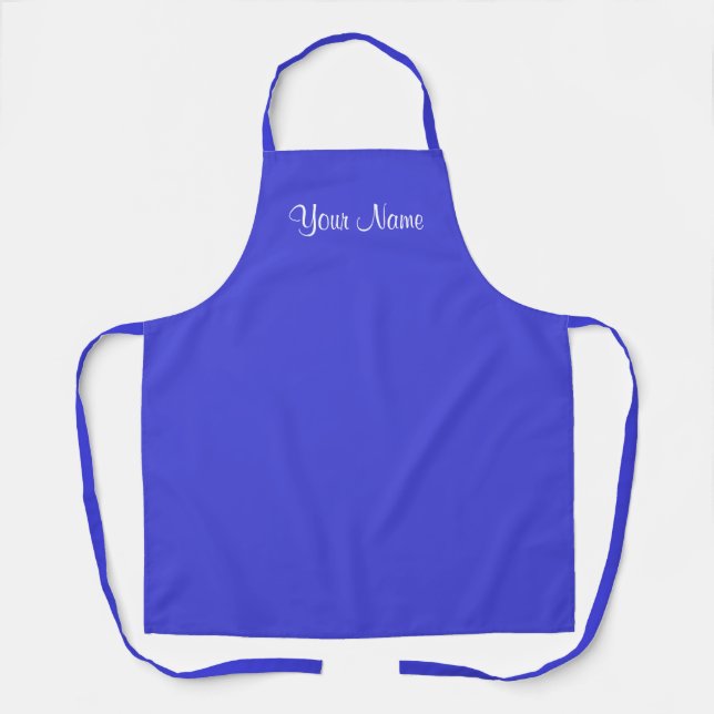 Purplish-Blue bright and vivid Apron (Front)