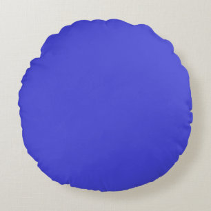 Purplish-Blue bright and vivid Round Pillow