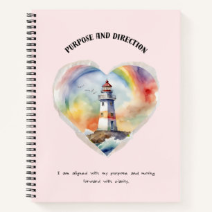 Purpose and Direction Positive Affirmation Notebook