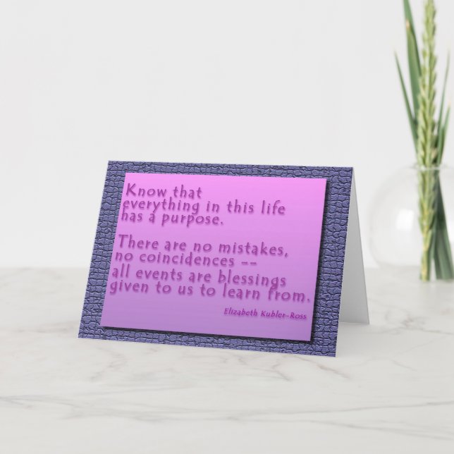 Purpose Card (Front)