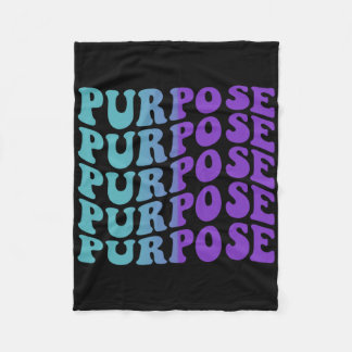 Purpose Suicide Prevention Depression Awareness Fleece Blanket