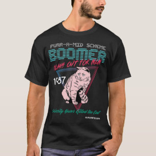 Purr-a-Mid Scheme Boomer: Dark Coloured Tees