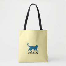 "PURR BABY LEMON" SHOULDER TOTE