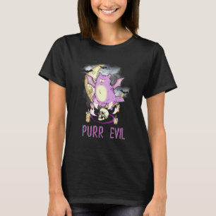 Purr Evil  Let's Summon Demons Pastel Goth Occult  T-Shirt