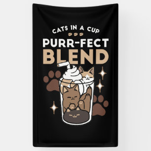 Purr-fect Blend: Coffee Design for Cat & Coffee Banner