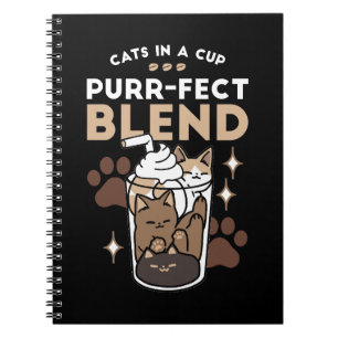 Purr-fect Blend: Coffee Design for Cat & Coffee Notebook
