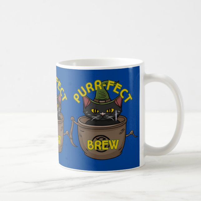Purr-fect Brew Mug, Cat in a Cup (Right)