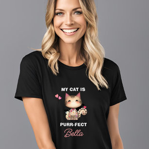 PURR-FECT CAT HEART NAME T-Shirt