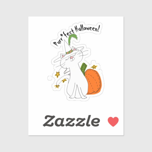 Purr*fect Cat Pumpkin Halloween (Sheet)