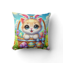 Purr-fect Easter Pillow