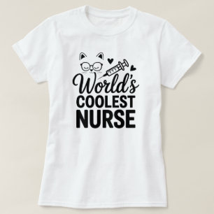 Purr-fect Nurse Tee – For Cat-Loving Healthcare He