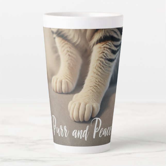  Purr-fect Peace Latte Mug (Front)