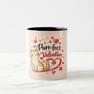 Purr-fect Valentine Cat Mug – Heart Tail Sparkles