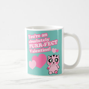 Purr-fect Valentine Cute Cat Valentine Coffee Mug