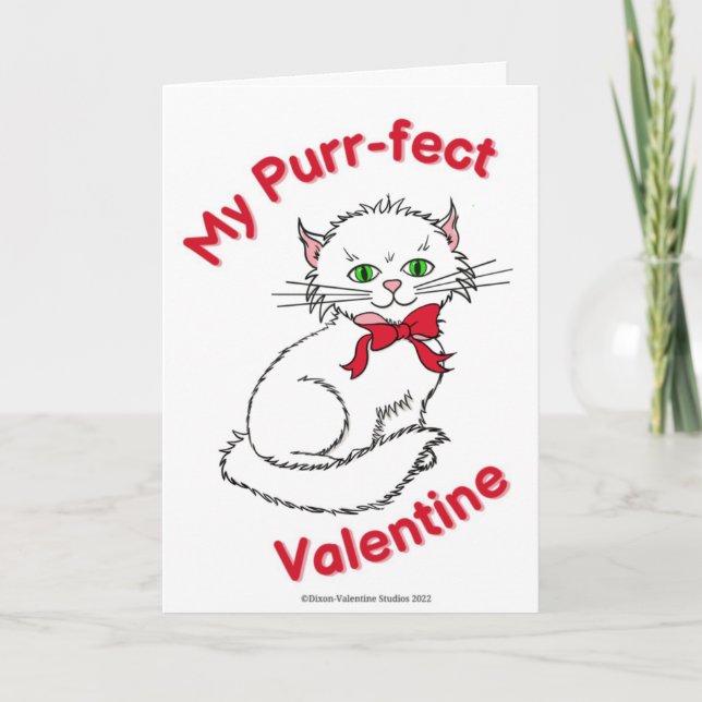 Purr-fect Valentine's Day Card (Front)