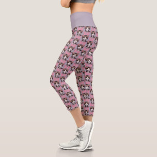 Purr-fectly Adorable Chibi Kawaii Kitten in Pink Capri Leggings