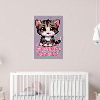 Purr-fectly Adorable Chibi Kawaii Kitten in Pink