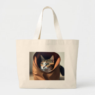 Purr-fectly Adorable Large Tote Bag