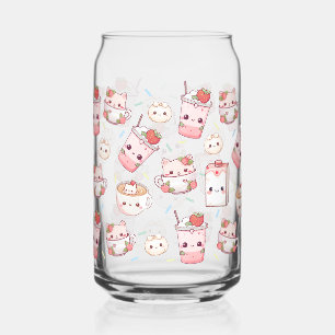 Purr-fectly Brewed: Kawaii Cat Coffee Glass Can
