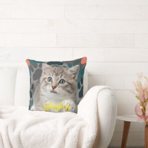 Purr-fectly Cozy: Personalized Cat Photo