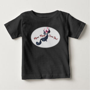 Purr-fectly Cute – Cartoon Cat Baby Outfit T-Shirt