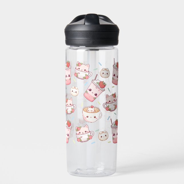 Purr-fectly Kawaii Cat Camelbak Water Bottle (Front)