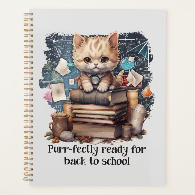 Purr-fectly Ready For Back To School Planner (Front)