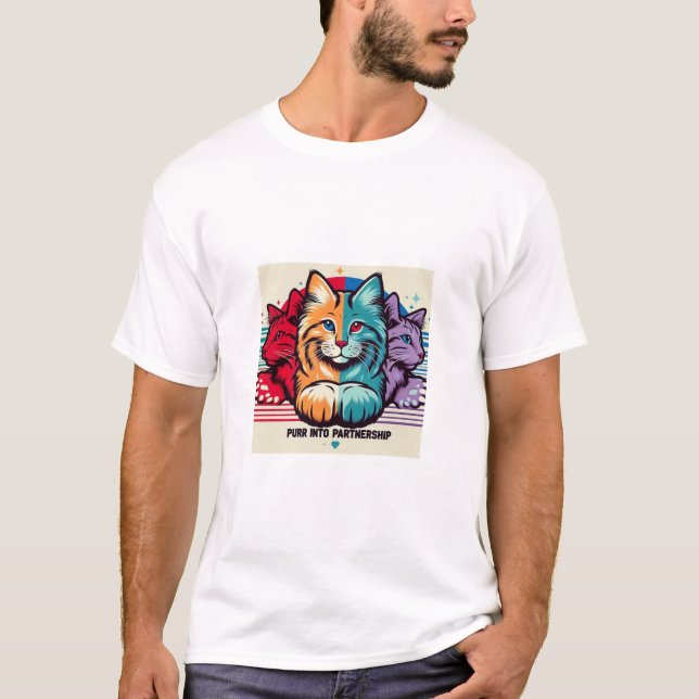 Purr into Partnership T-Shirt (Front)